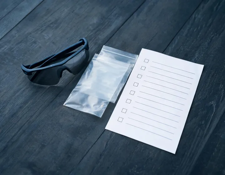 Wholesale cycling glasses packing worksheet illustration